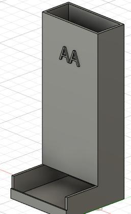 AA vase mode battery holder