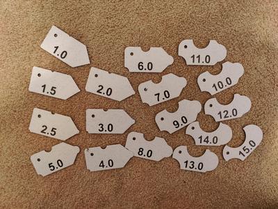 Radius / Fillet Gauge - 1.0 to 15.0mm