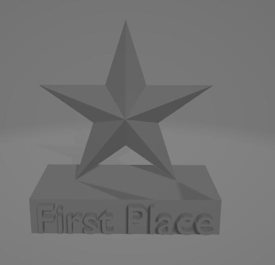 First Place Star Trophy