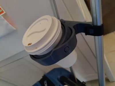 Luggage coffee cup holder