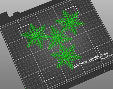 Vánoční vločka svítící ve tmě - Christmas snowflake glowing in the dark
