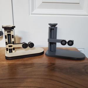 Laser Engraver Rotary Riser/Stabilizer (3D Printed or Laser Cut)