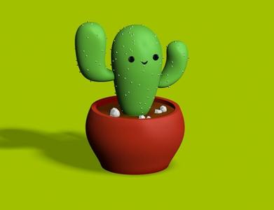 Decorative cactus model