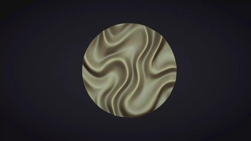 Drapery Circle Wall Art Panel