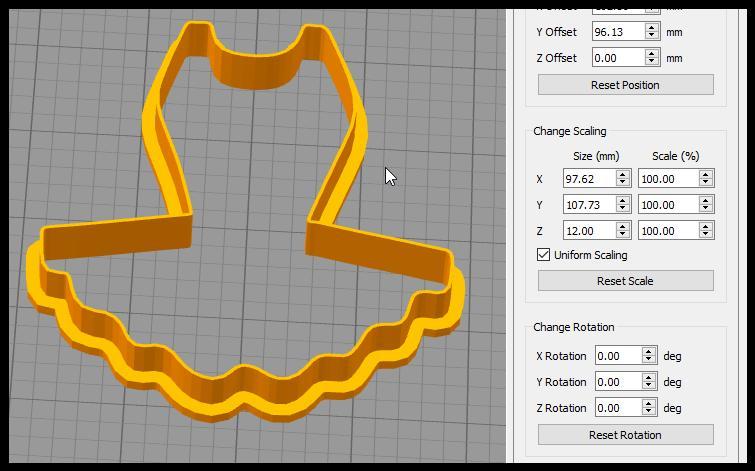 Ballet Dress cookie cutter
