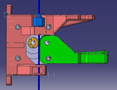 Dual Bowden Extruder e3d V6 für Hadron 