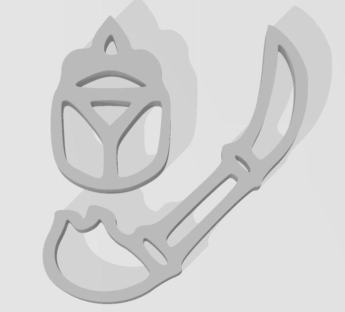 Monster Hunter Glaive Insect Key Chain