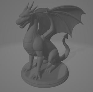 Dragon Statuette Var1
