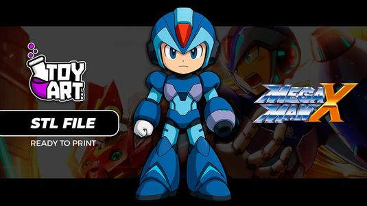 Mega Man X STL Statue - Retro Gaming Collectible Figure