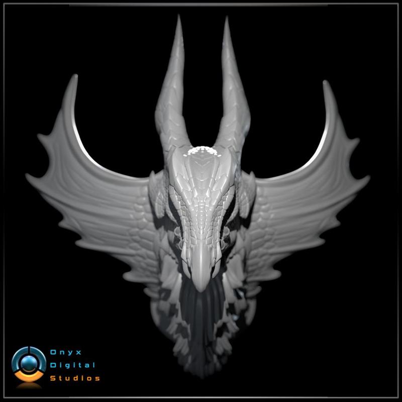3D Printable Monster hunter head - Malzeno Wall Trophy