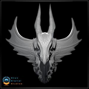 3D Printable Monster hunter head - Malzeno Wall Trophy