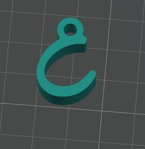 C Alphabet Keychain