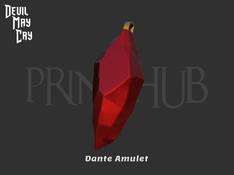 Dante Amulet Necklace Devil may cry Anime 2025 for cosplay stl