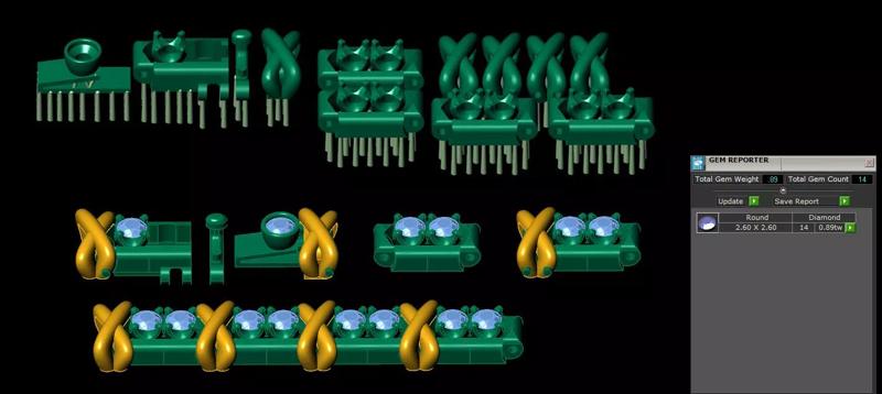 36 Stone Bracelet ready printing resin