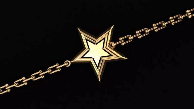 Bold Star Bracelet 2gm