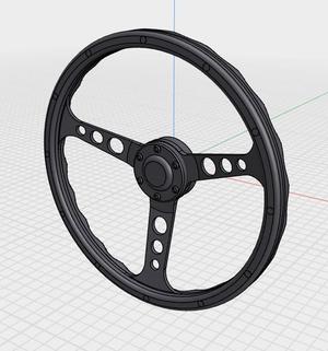 Steering Wheel - Sports Style2 25th Scale