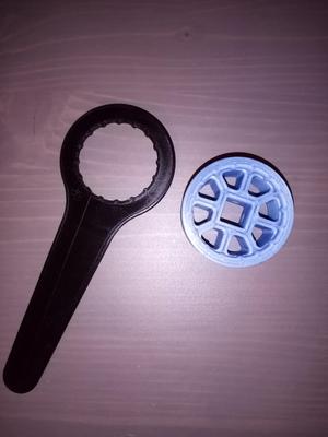 Shimano crankset key and socket Ø 44 16 teeth