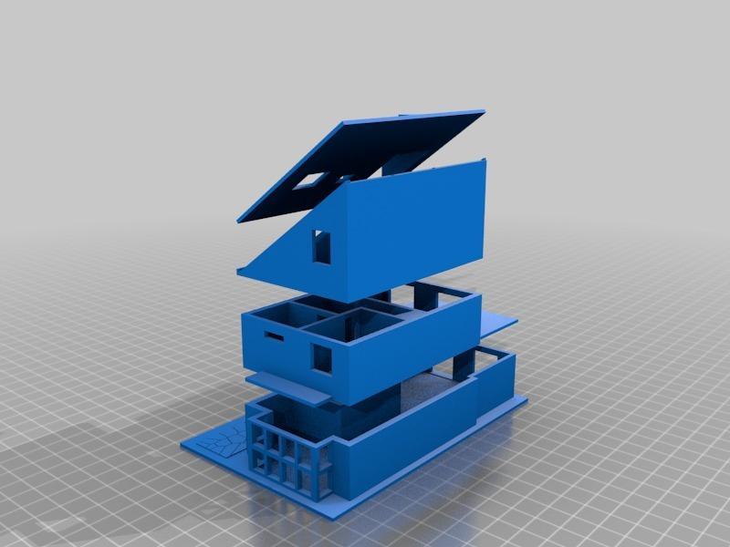 3D Exploded View Model of Home 
