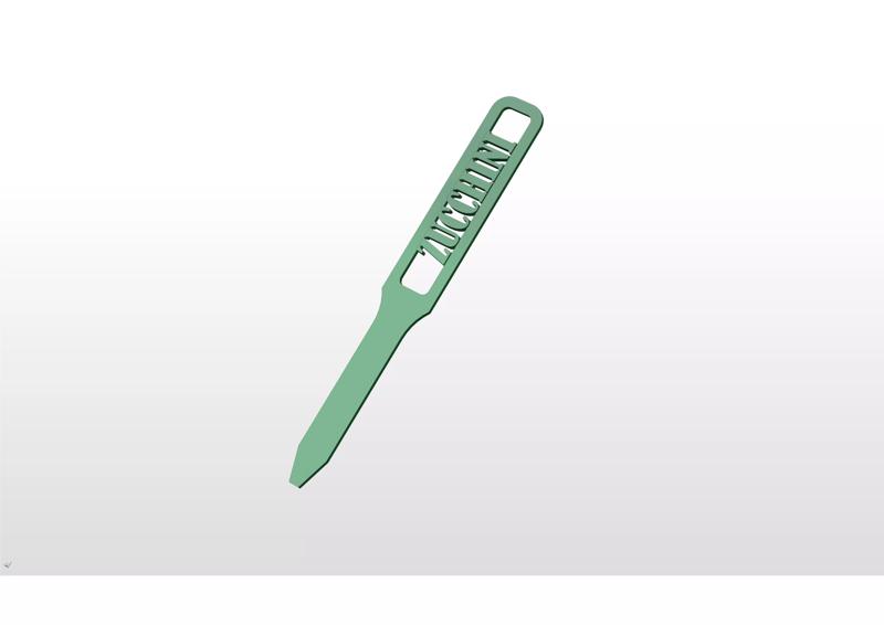 ZUCCHINI Garden Marker