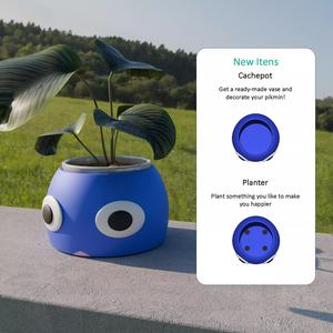 Nintendo Blue Pikmin Pot and Vase
