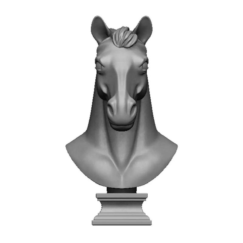 horse head bust