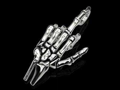 Human hand bones pendant