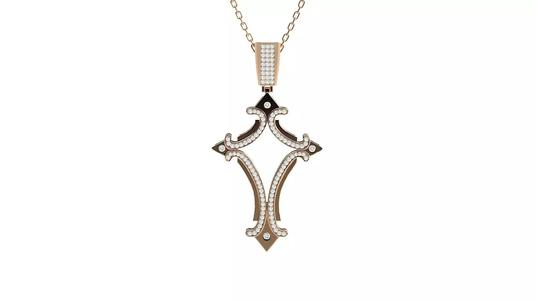 Jesus Holy Cross Pendant 3dm stl renders details