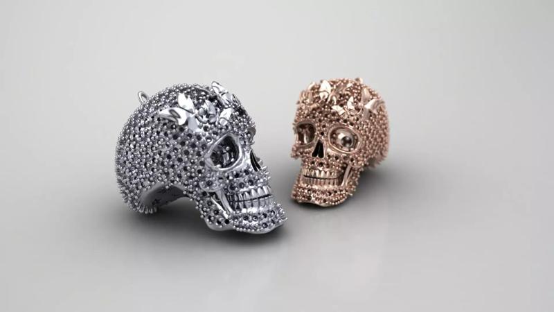 Skull  jewel pendant