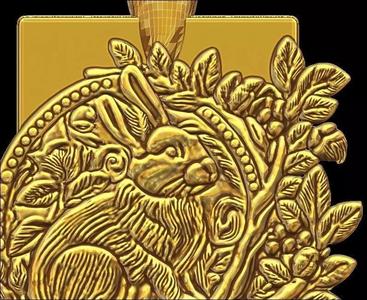 Rabbit in the garden Pendant