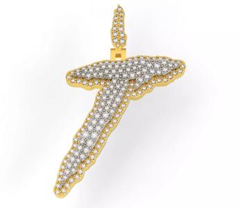 FLOWER SETTING LETTER T