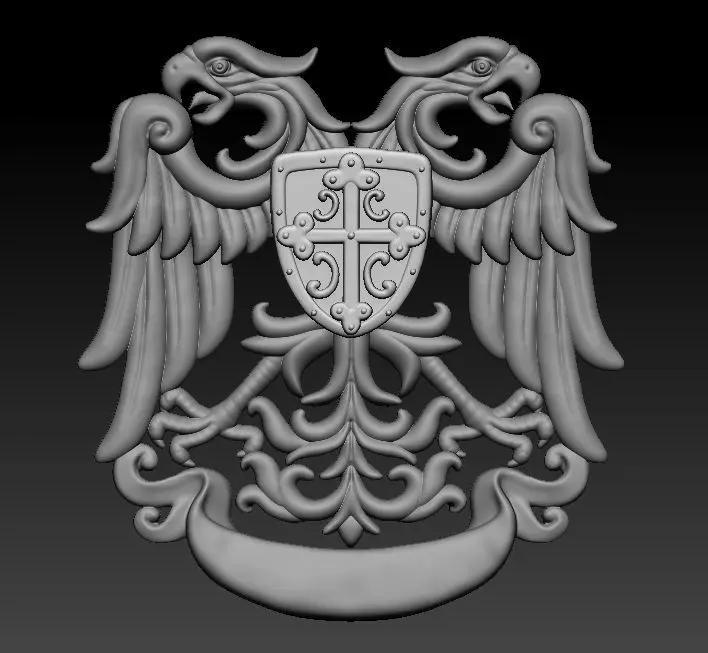 Serbian Eagle Logo Pendant