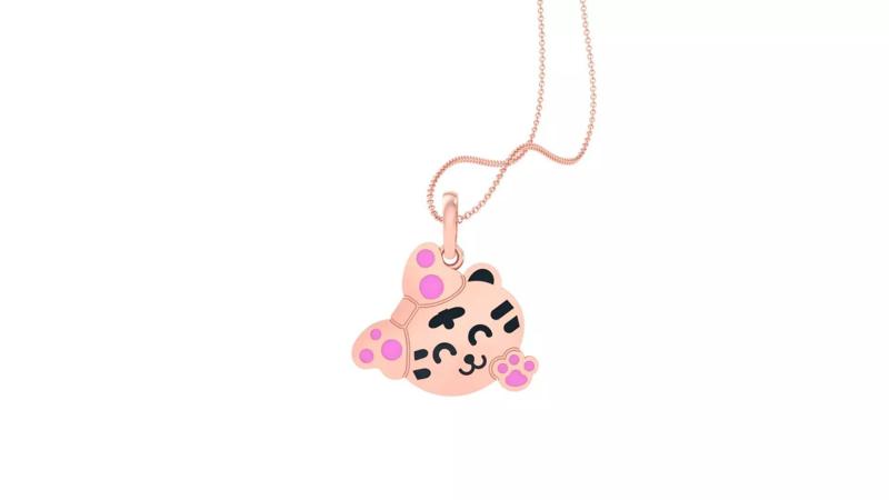 Panda Light Weight Kids Pendant Necklace Charms 3dm stl obj