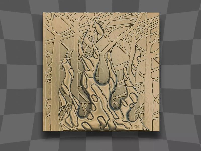 Fire incident in forest