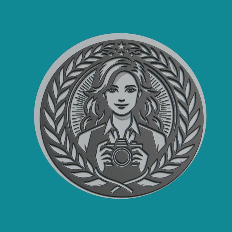 Journalist Medallion Journalist 3d Print Model