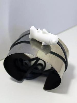 Sharky fish cuff bracelet