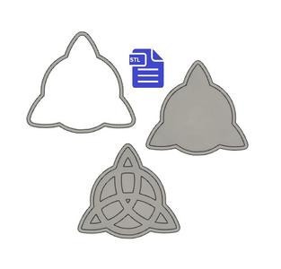 3pc Trinity Knot Bath Bomb Mold