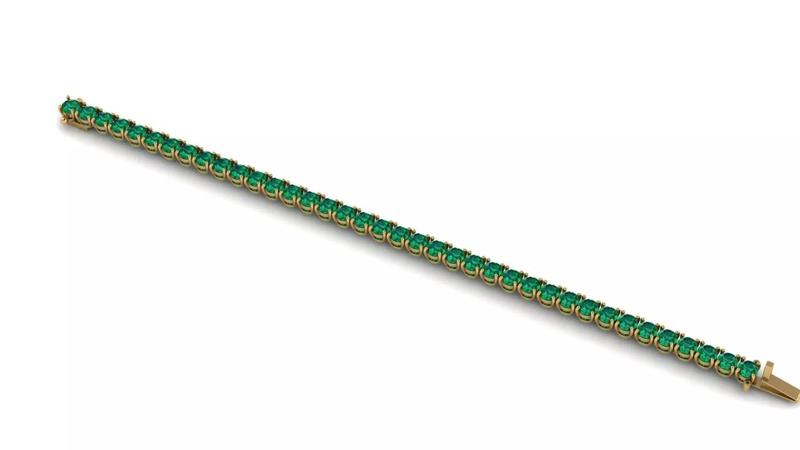 Riviera Tennis Bracelet Round cut 4 mm