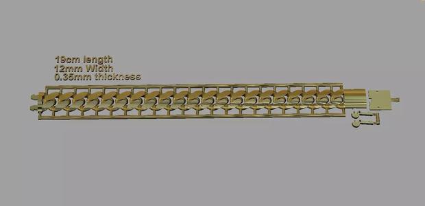 One piece fusion chain is cast directly
