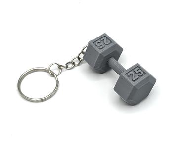 Dumbbell Keychain