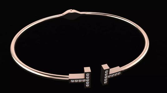 Tiffany and Co bracelet 3d printing model