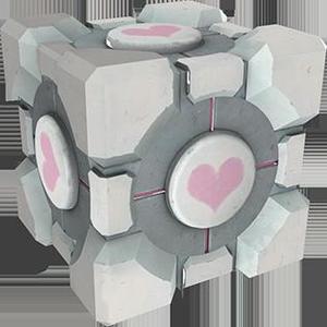 Portal 2 companion cube  trinket (charm)