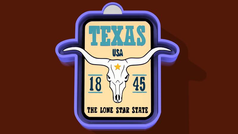 🤠⭐ Texas Lone Star – Freshie, Keychain & Resin Mold