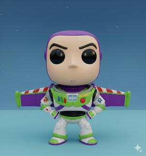 Buzz Lightyear Kawaii - Collectible 3D Figure 🚀✨
