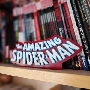 The Amazing Spider-Man Shelf Sign