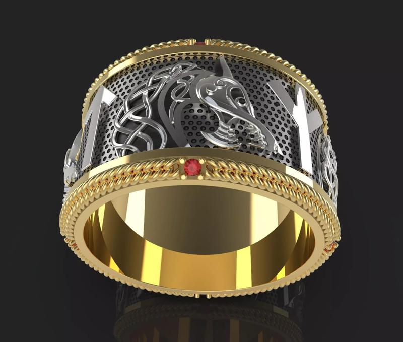 Vikings spinner ring 3D printable model