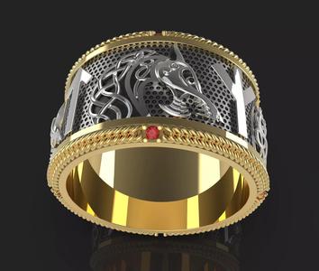 Vikings spinner ring 3D printable model