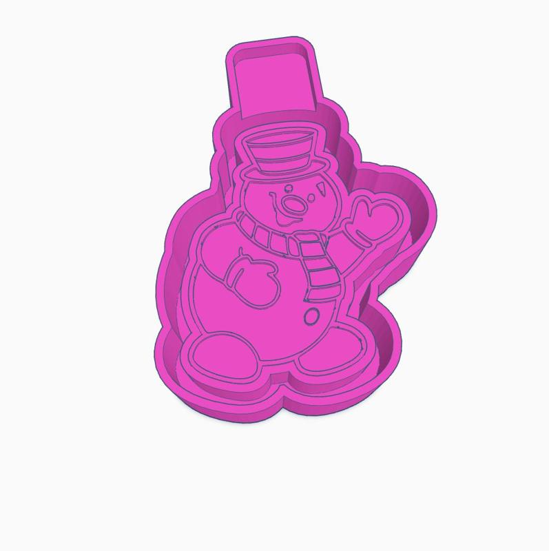 Snowman Mold Housing STL