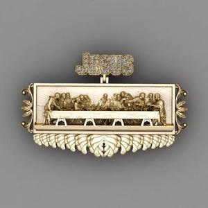 Leonardo Last Supper Jesus pendant 3D  Print Model