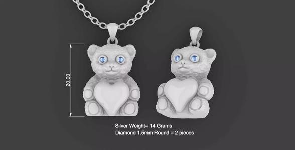 Teddy Bear Pendant Design