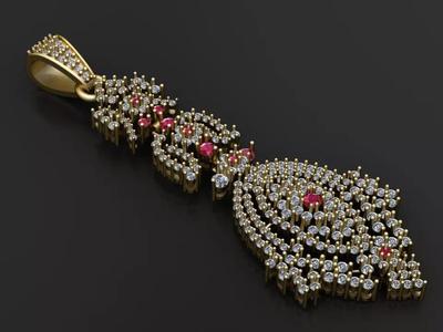 teardrop diamond pendant